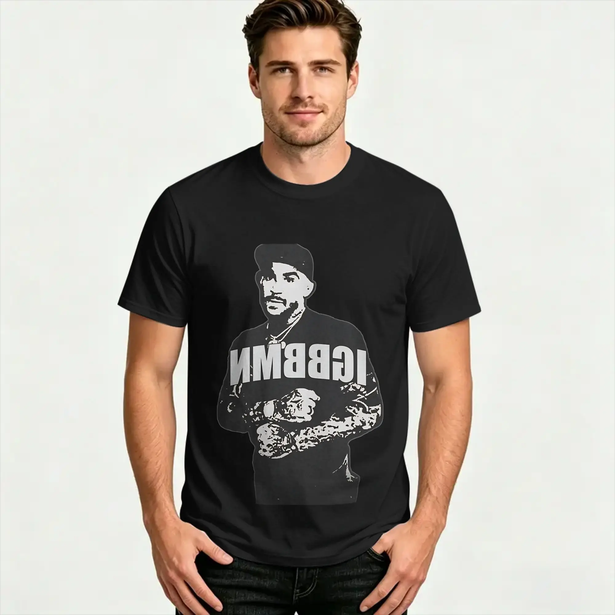 IGBBMN shirt Its gonna be bad Dustin Poirier T-Shirt Beach Pure Cotton T-Shirts For Men's Hippie Short-Sleeved Street Style Tees