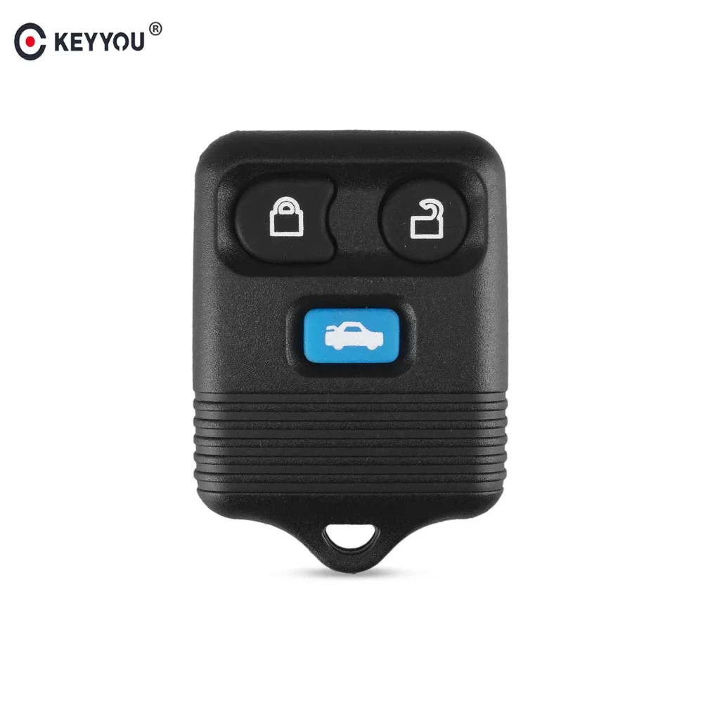 KEYYOU 3 Buttons Replacement Remote Key Shell Case For Ford Transit MK6 Connect 2000-2006