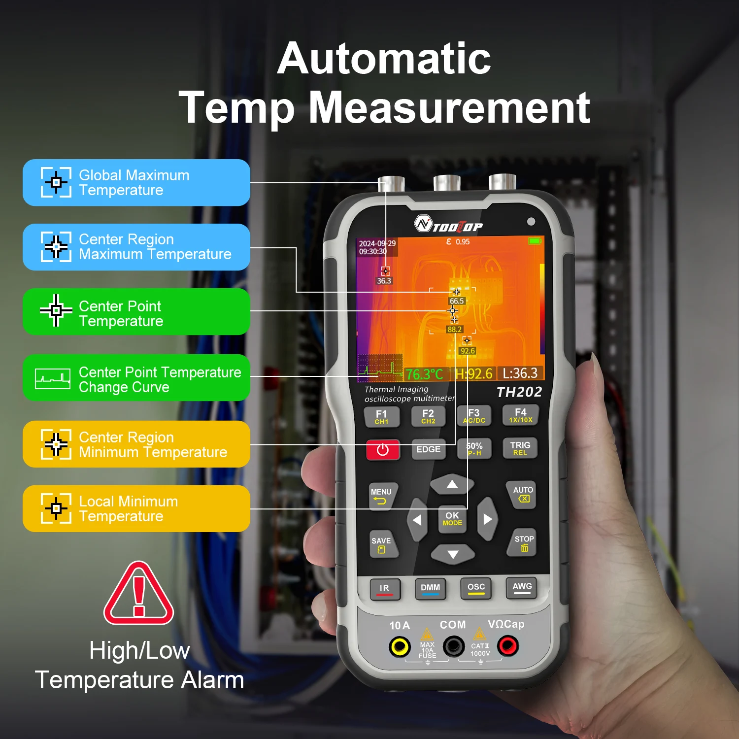 TH202 TH201 ET15S ET14S Thermal Imaging  Oscilloscope Multimeter 4In1 2In1 Portable Digital Tester view 6