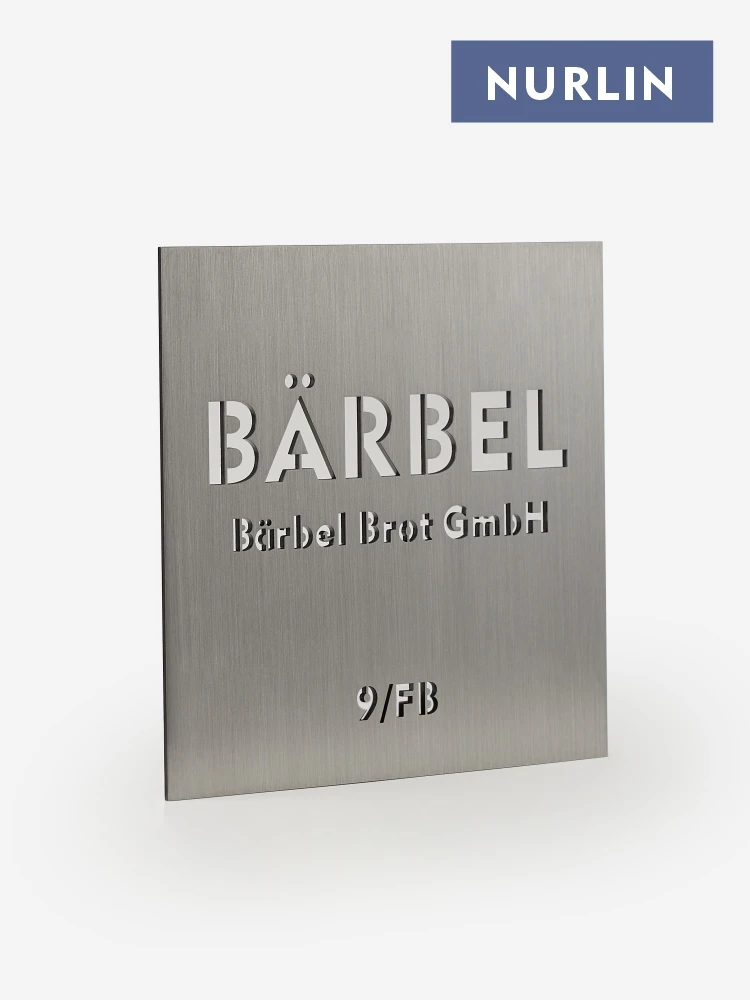 Nurlin Stainless Steel Brass Customized House Address Plaques Signs Metal Laser Arabic Hebrew French Russian Alphanumeric Letter