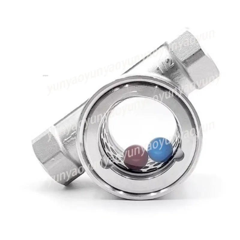 SG-FQ11-01 Stainless Steel 304/316 Eccentric Float Water Flow Indicator Internal Thread Water Flow Sight Glass