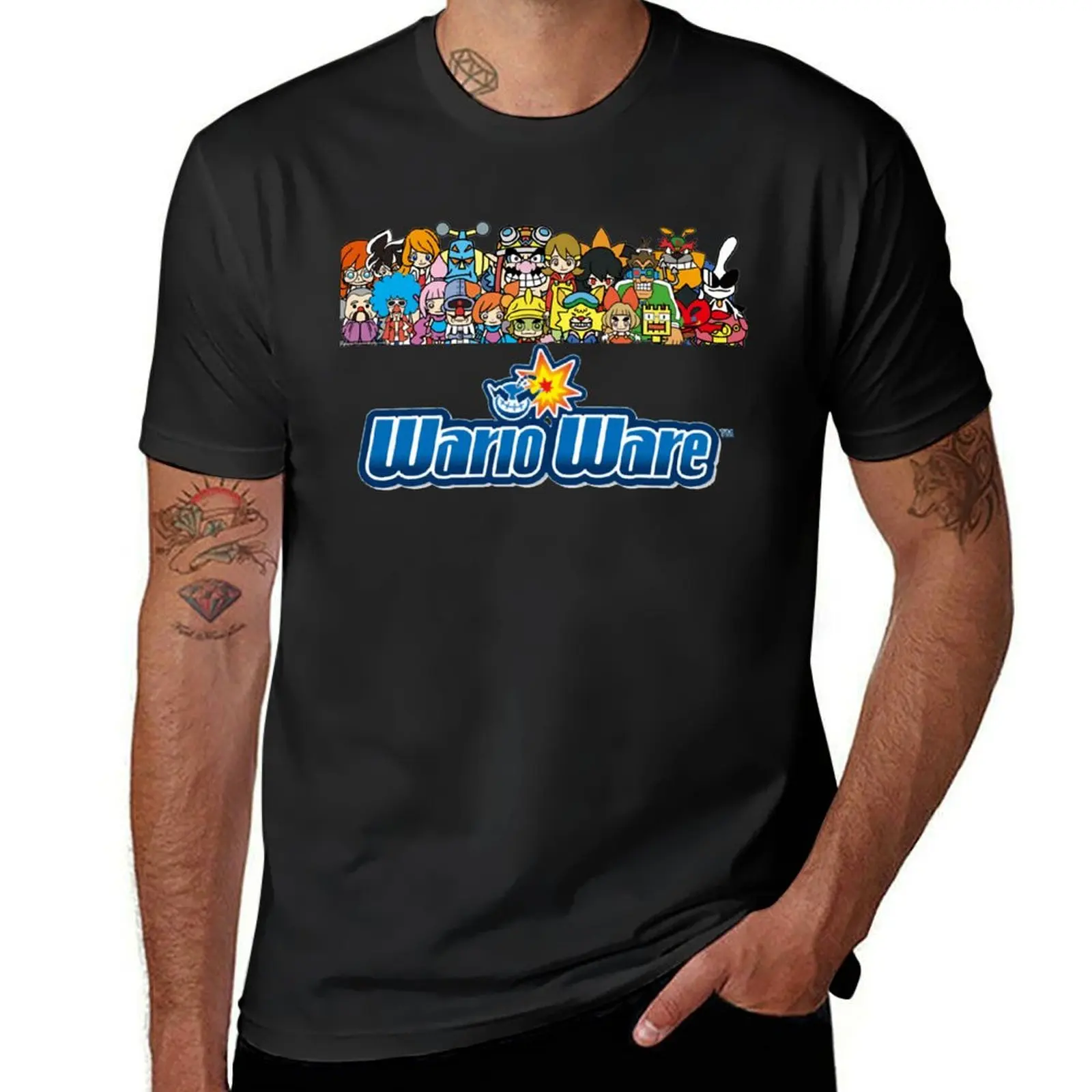 

warioware T-Shirt anime shirt plain Aesthetic clothing mens funny t shirts