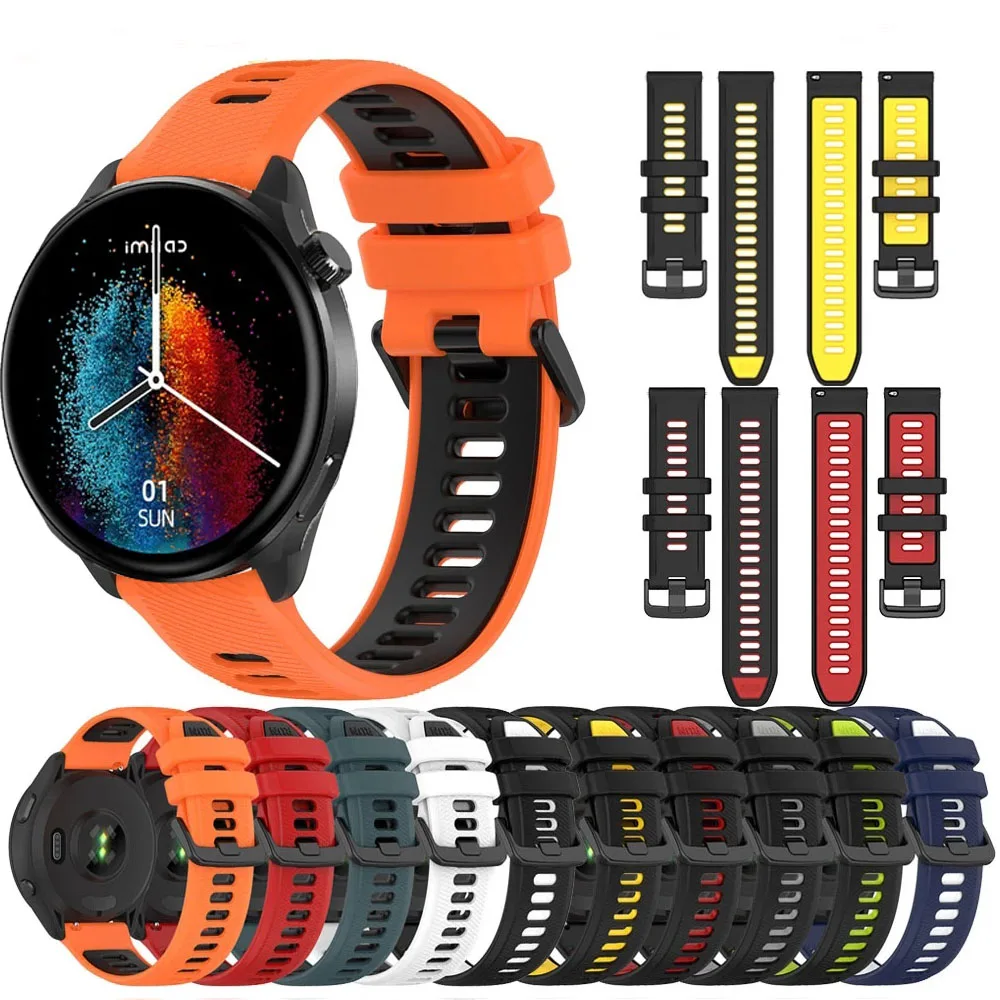 Sports Silicone Strap for IMILAB W13 Quick 20mm 22mm Breathable Wrist Wristband Accessorie