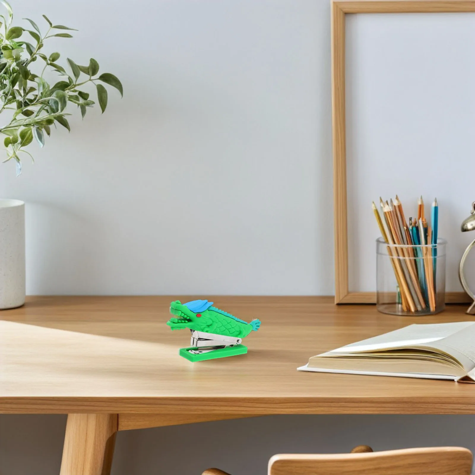 

Small Cute Dragon Stapler Modern Compact Hand Stapler for Office Desk Stationery Supplies Lightweight and Stylish