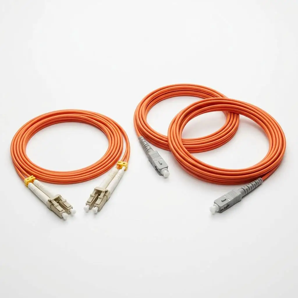 OM2 LC‑UPC to LC‑UPC Multimode Fiber Patch Cord Simplex Duplex Optional 50/125μm 2.0mm LSZH Optical Fiber Jumper Cable