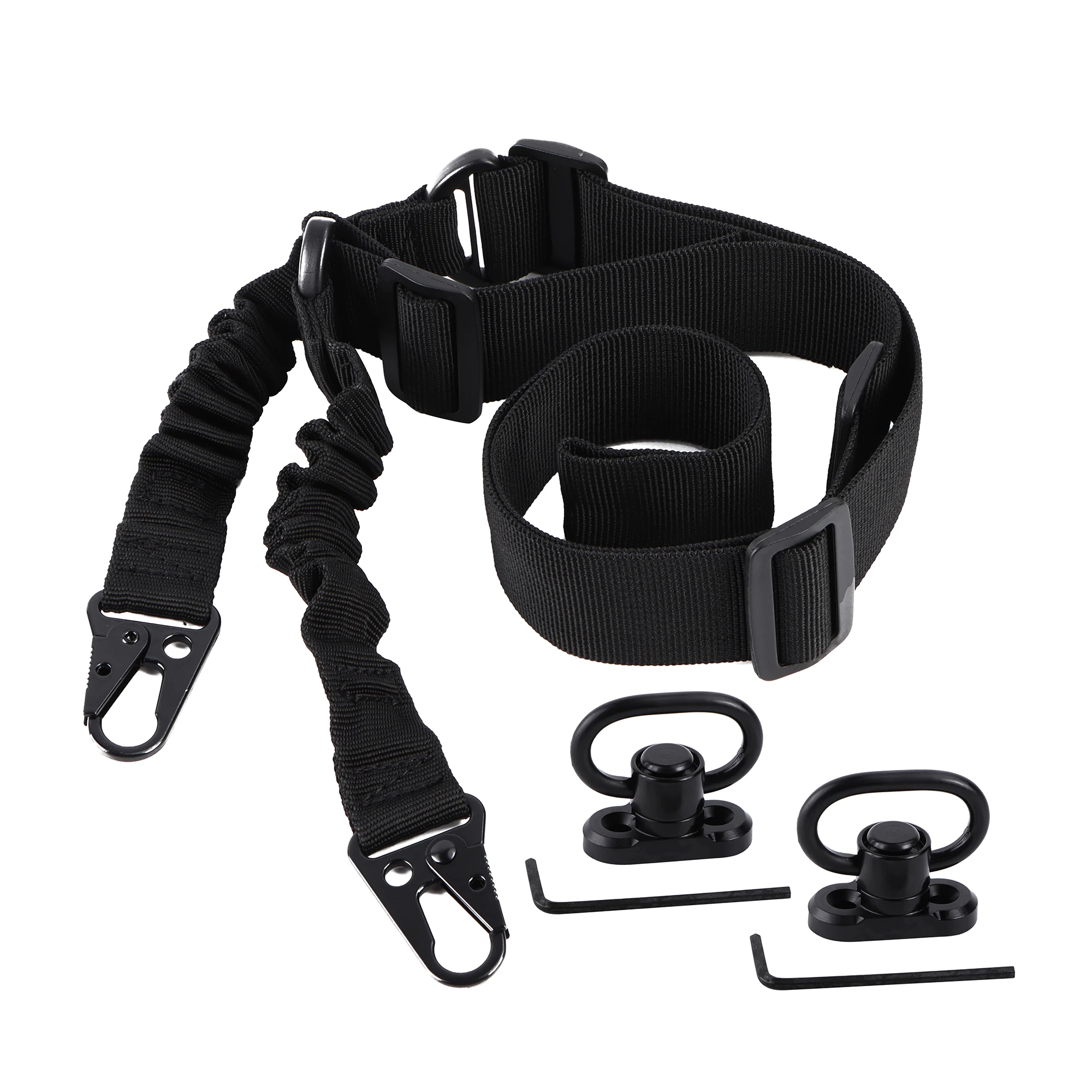 Rifle Sling,Sling with Anti-Rotation Sling Swivels Adjustable Length, Traditional Sling with 2 Pack Sling Swivels