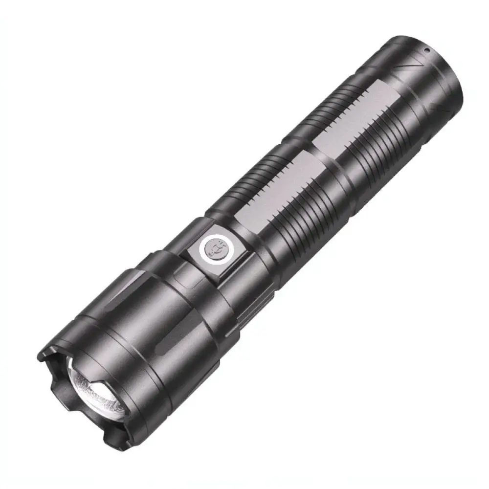 Powerful LED Flashlight Rechargeable torch Zoomable Handheld Lamp Digital Display For Outdoor Camping Hiking Emergency