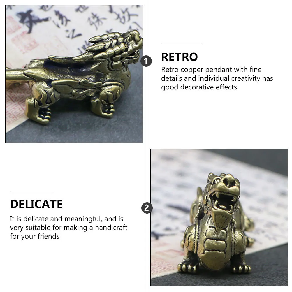 

Delicate Copper Keychain Pendant Animals Design Retro Hanging Decoration Car Ornament Diy Craft Exquisite Copper Craft Birthday