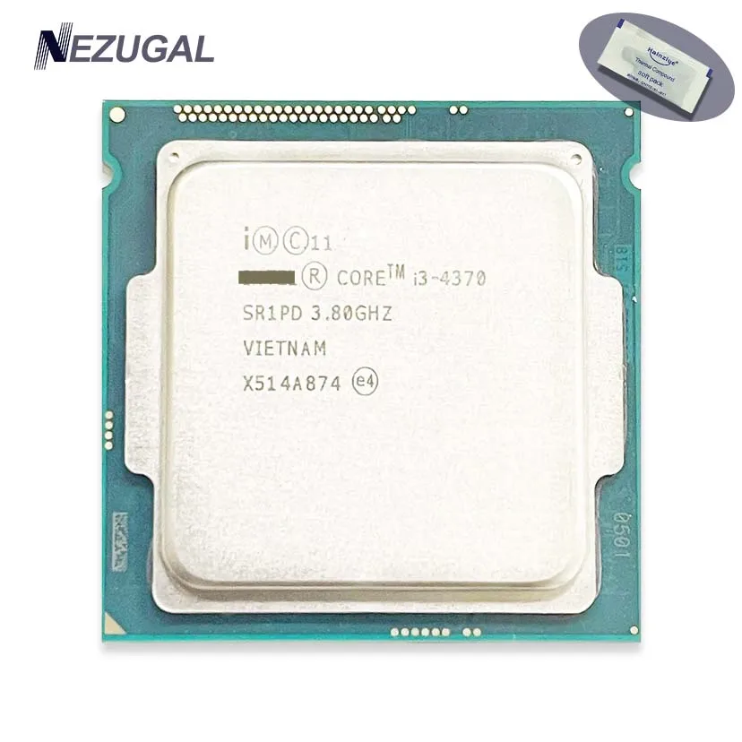 Processador CPU Dual-Core Quad-Thread, i3 4370, 3,8 GHz, 4M, 54W, LGA 1150