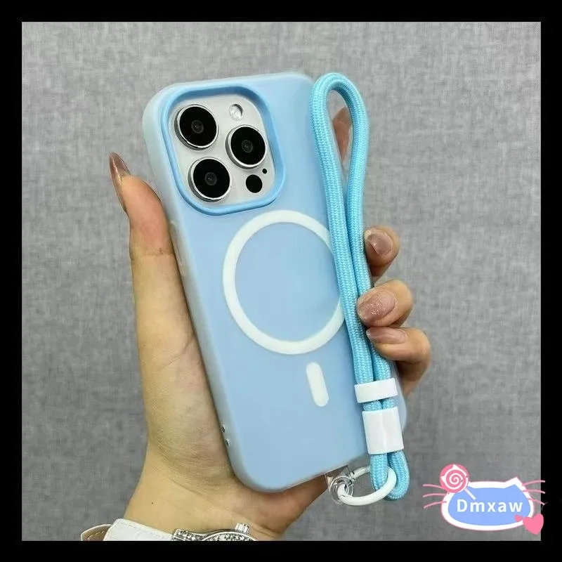 

For Oneplus Nord CE4 CE3 Lite 1+Nord CE3 CE 4 Lite N30 5G 4G Phone Case Magnetic With Short Lanyard Cover