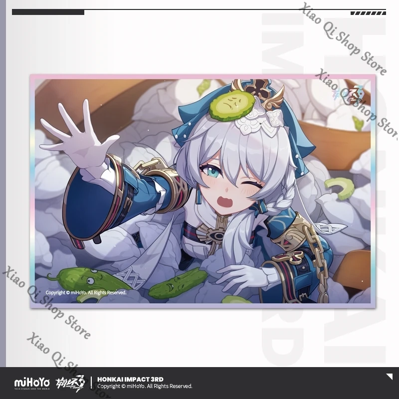 Honkai Impact 3rd CG Series Elysia Mobius Pardofelis PET ورق ملون هدية إصدار جامعي أصلي رسمي