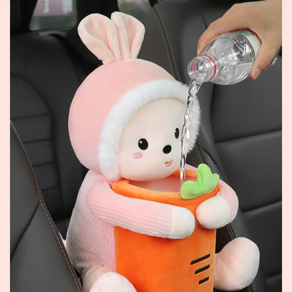 2in1 Cute Car Armrest Box Tissue Box Trash Anti Leakage Water lovely Idea Goods Boxes for Paper Handkerchiefs Napkin Organizer