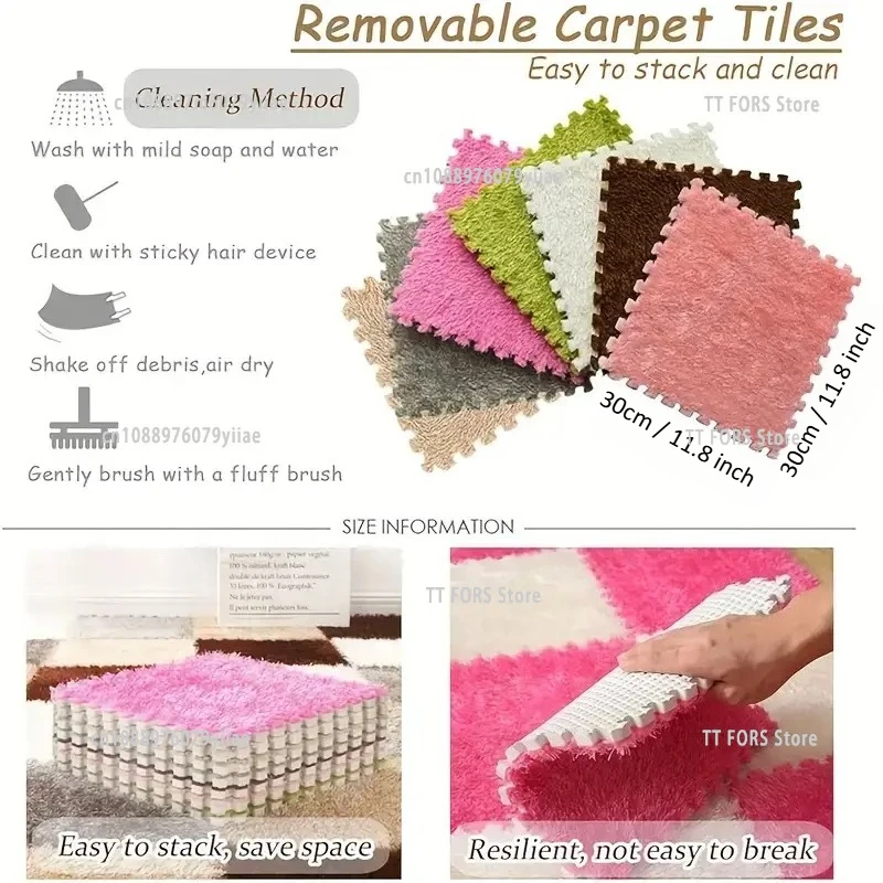 แผ่นรองกิจกรรมเด็กแบบนุ่ม 20 ชิ้น แผ่นรองเล่นเกมสำหรับเด็ก แผ่นรองปริศนาแบบอุ่น ไม่ลื่นและป้องกันการตก แผ่นปูพื้นแบบต่อกัน ผลิตภัณฑ์สำหรับเด็ก