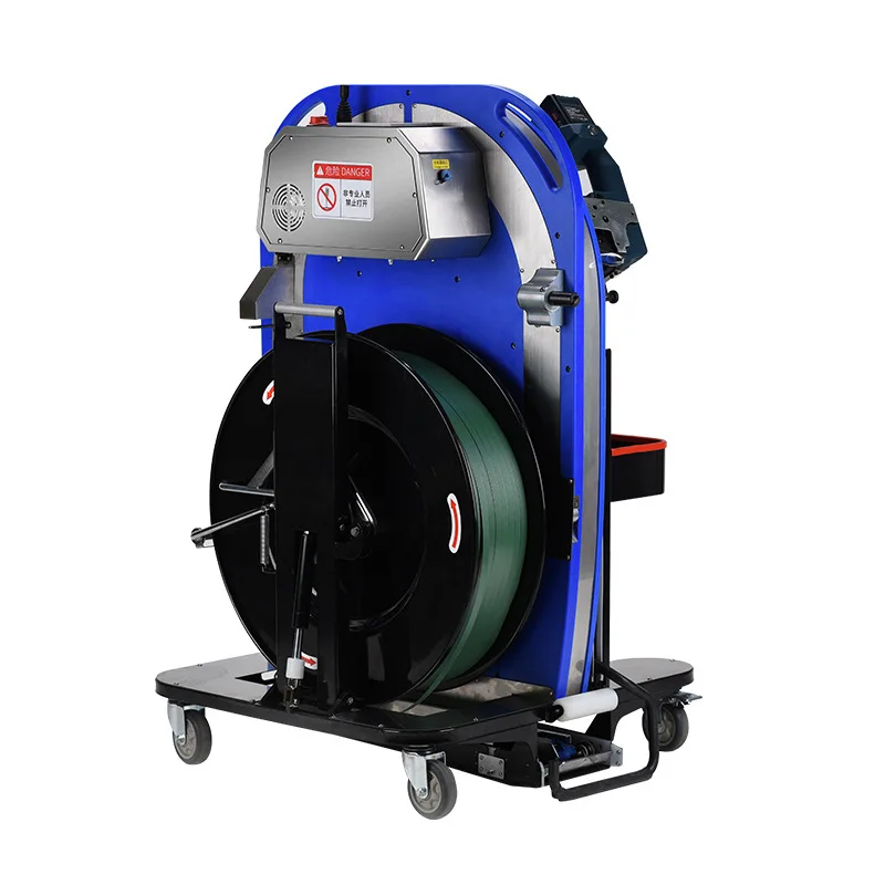 Automatic belt threading machine Wooden box belt threading strapping machine sword wooden tray Pallet belt threading machine