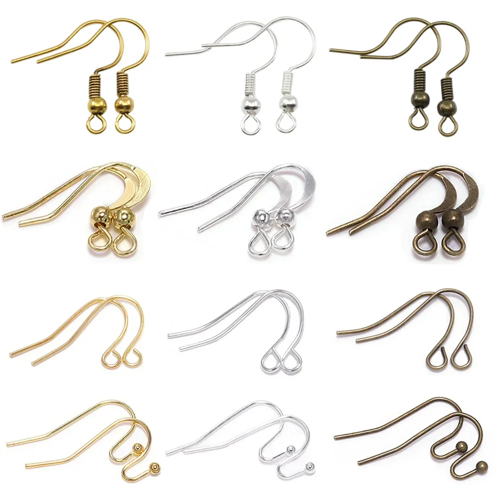 100 teile/los 20*17mm 10 Farbe Eisen Bead Charms Ohrring Drähte Mit Ohr Haken Ohrringe Verschluss Erkenntnisse Liefert für Schmuck Machen DIY