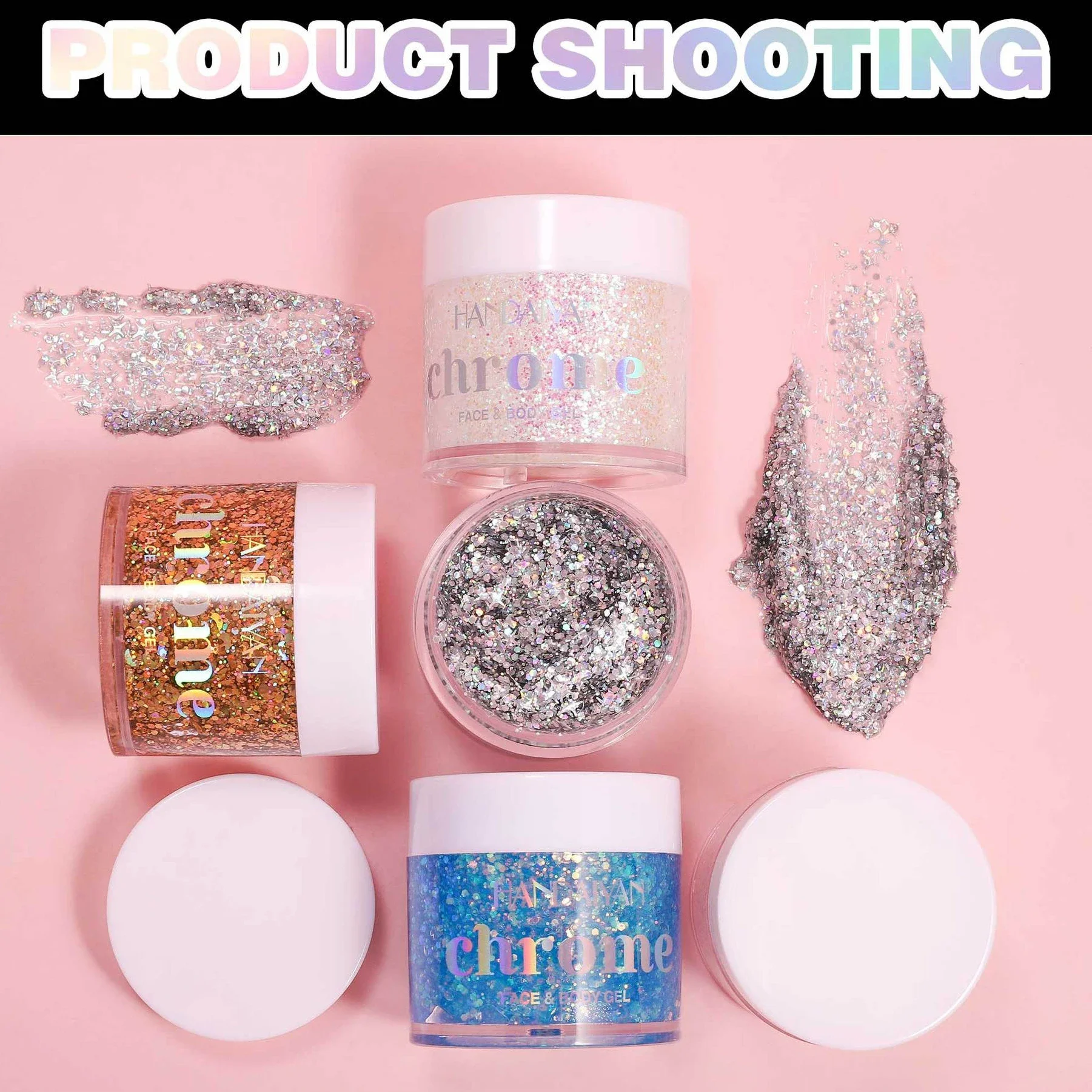 8 colors Gel Glittering Sequin Face Body Glitter Sparkling Liquid Eye Shadow Shining Crystal Festival Party Glitter Gel Makeup