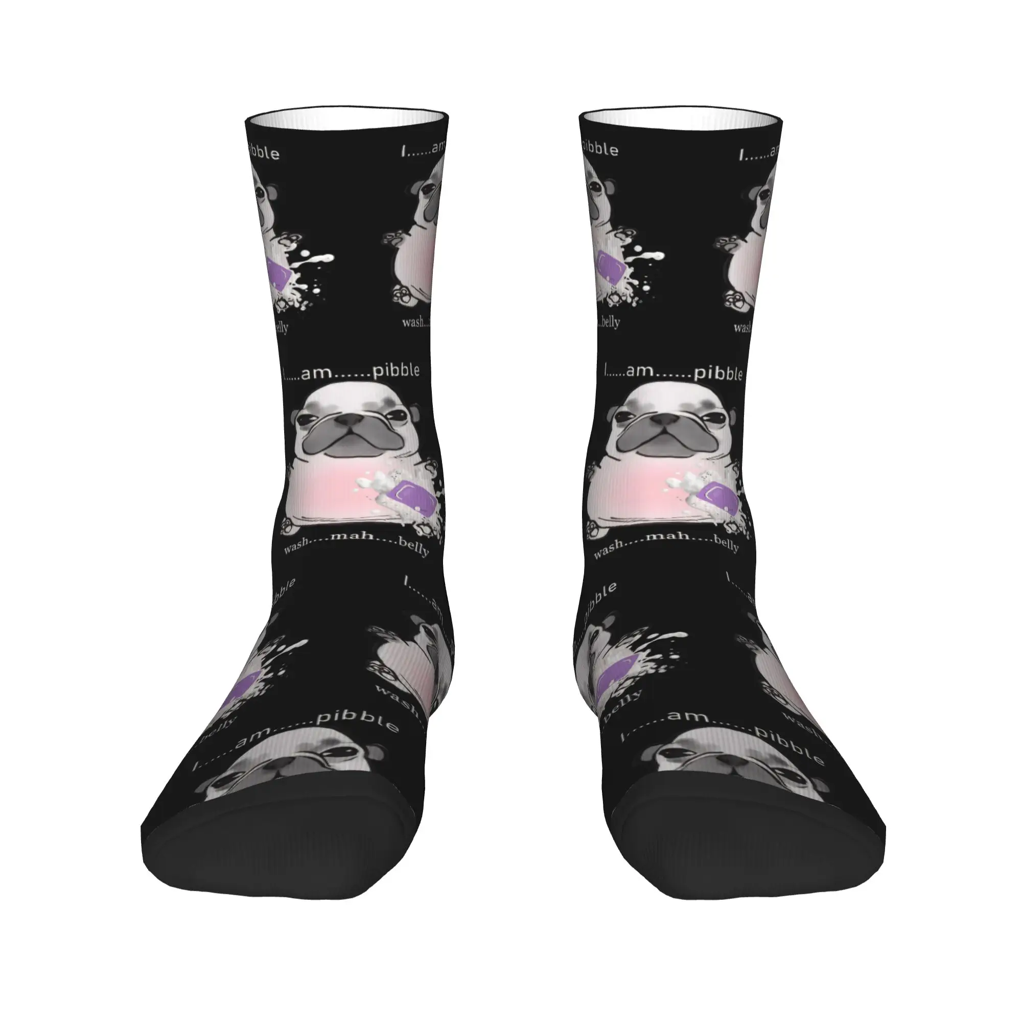 سعيد مضحك الذكور الرجال الجوارب الجدة أنا Pibble غسل بلدي بطن Pibble الكلب الدماغ جورب البوليستر الرياضة النساء الجوارب الربيع الشتاء