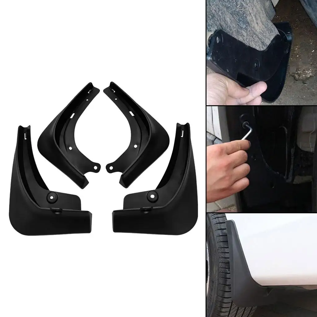 4Pcs Mud Flaps Guards Fit for Wheel Styling Accessories Sediment