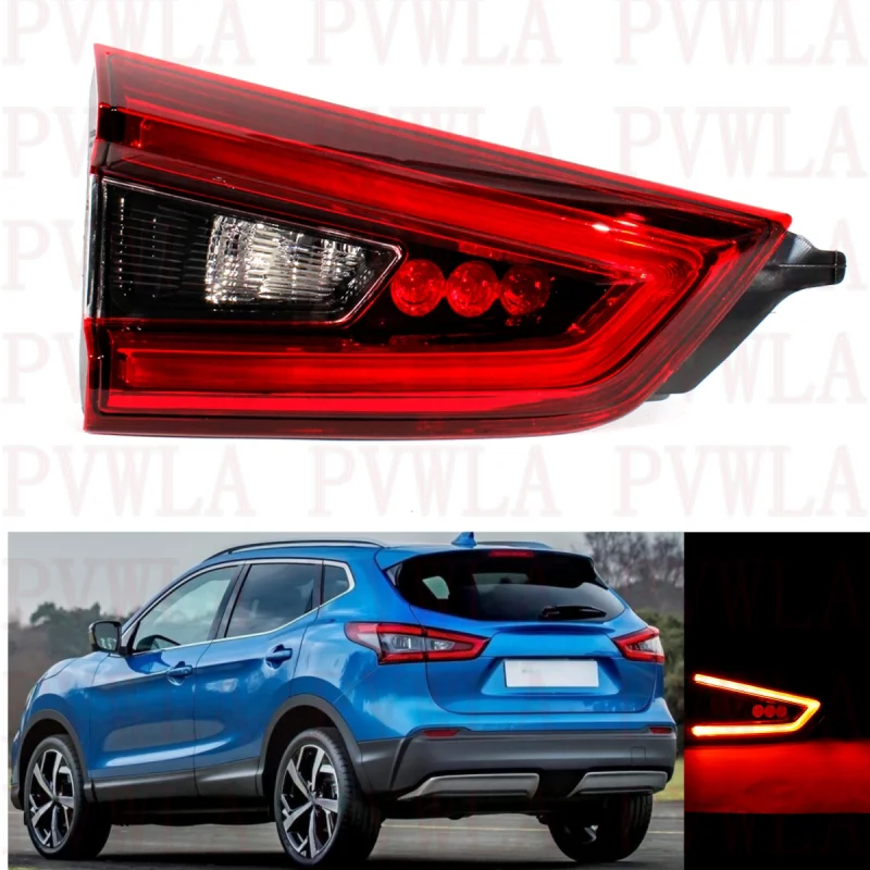 

Left Inner Side Tail Light Rear Lamp With LED Bulbs 26555-HV05A For Nissan Qashqai 2017 2018 2019