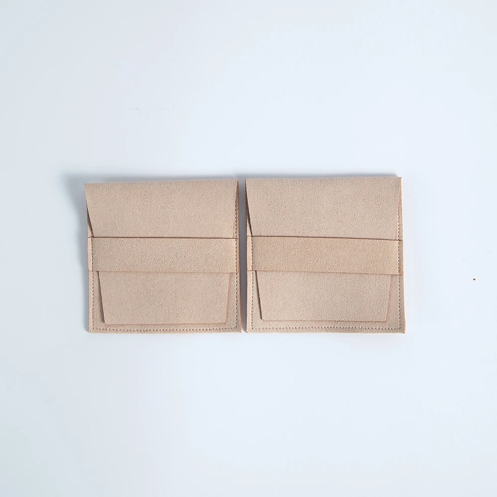 10Pcs High-Density Microfiber Envelope Pouches for Rings & Earrings