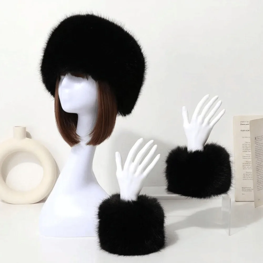 conjunto-de-3-pecas-gorro-de-pelo-largo-elastico-com-topo-aberto-faixa-de-cabelo-peluda-a-prova-de-vento-e-mangas-de-pulso-quentes-e-grossas