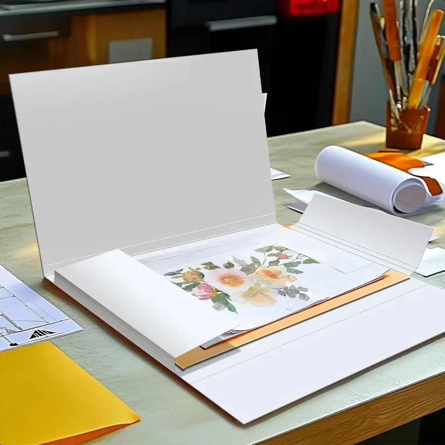 Lineco Archival Storage Art Folio for Preserving 11x14 Inch Artwork Photographs Prints Letters or Documents AcidFree Folder wit