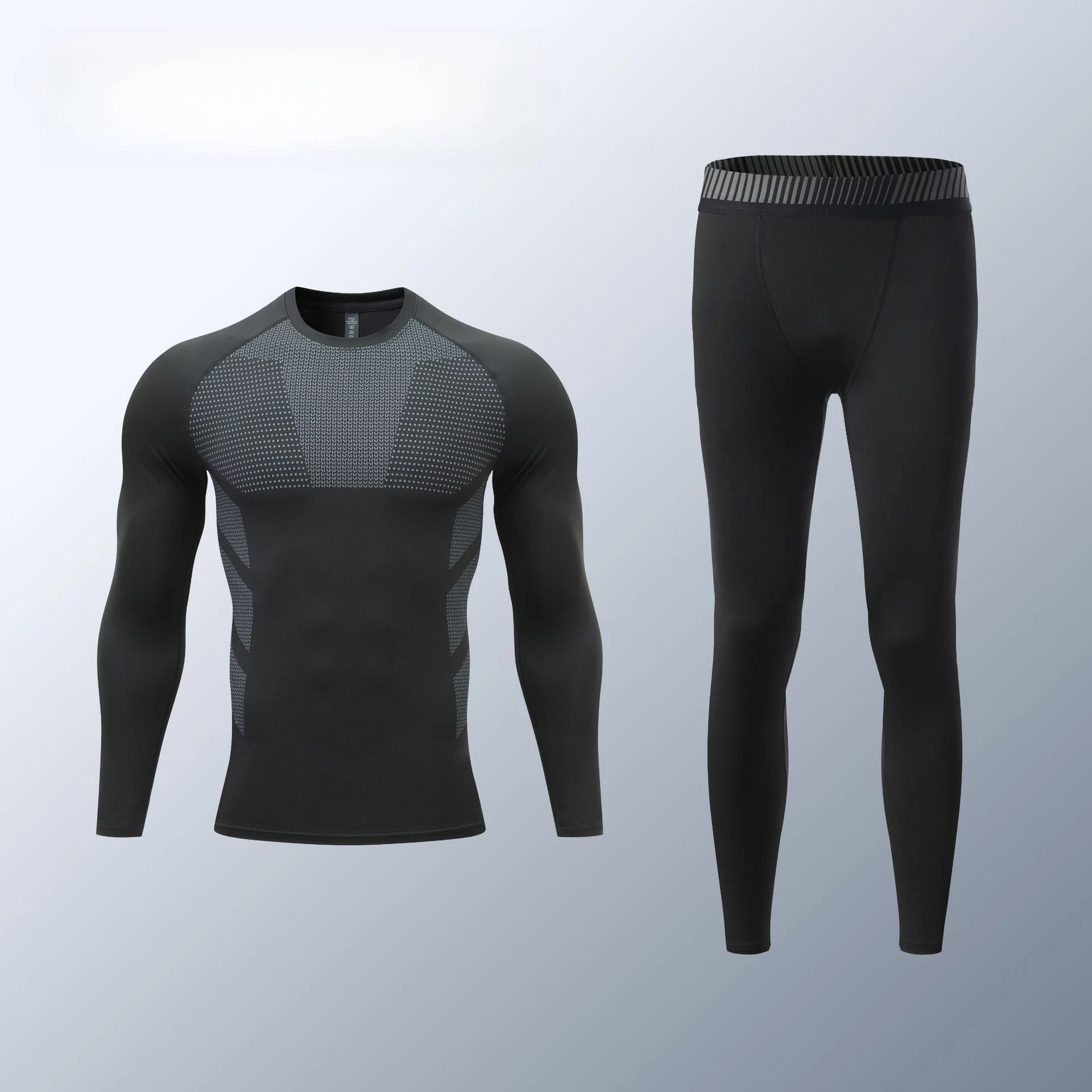 Conjuntos de compresión de 2 uds., ropa deportiva para gimnasio para hombre, traje deportivo, ropa de entrenamiento para gimnasio, traje para correr, conjunto de chándal de entrenamiento