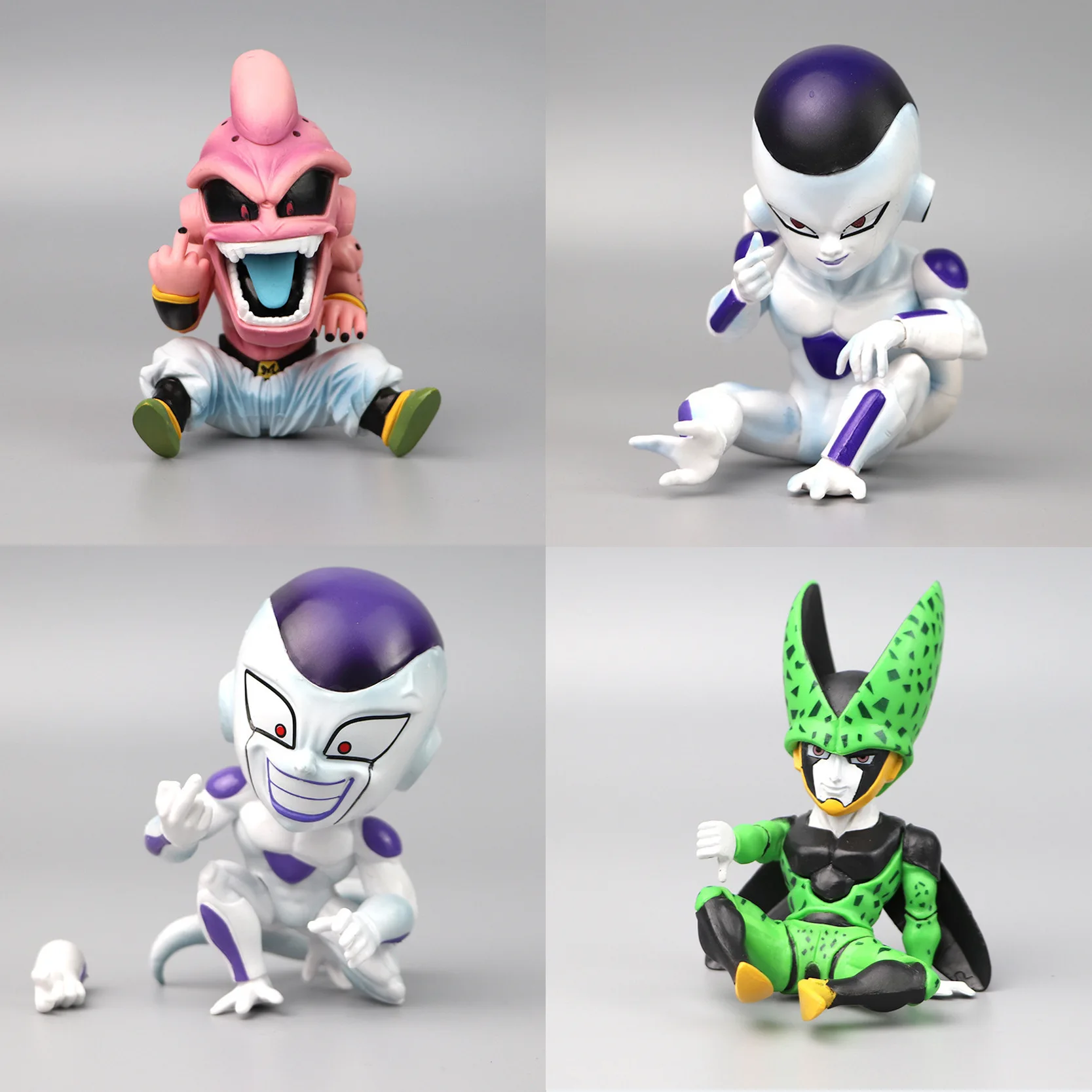 Dragon Ball GK Vertical dedo medio hombre mágico Buobixin Frisa Sharu muñeca hecha a mano modelo coche