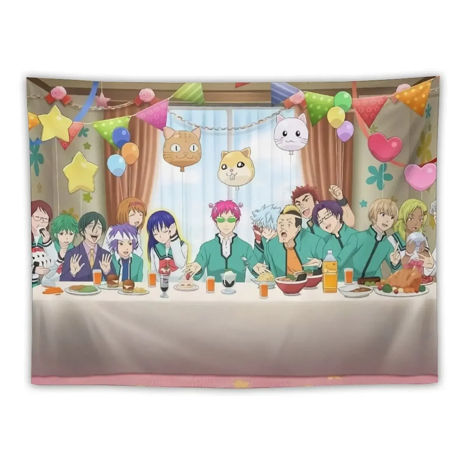 

Saiki K In Party Tapestry Home Decorations Cute Room Things Tapestry