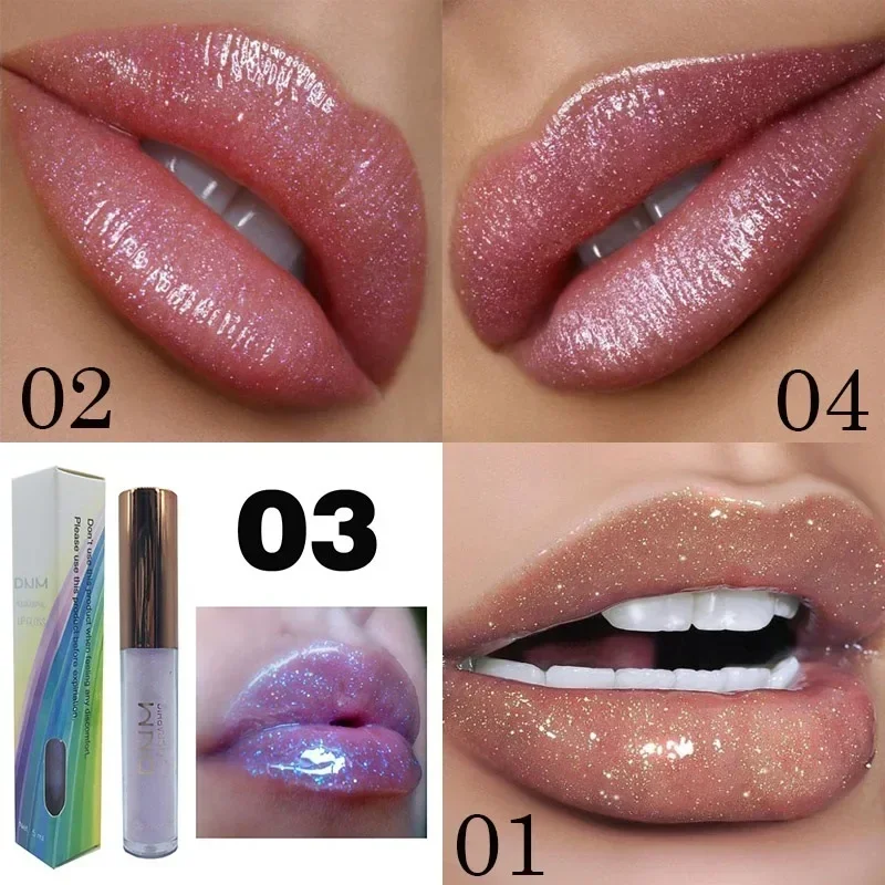 1pcs แต่งหน้า Polarized Lip GLOSS Pearlescent Moisturizing Liquid ลิปสติก Long Lasting Waterproof Lip เครื่องสําอาง