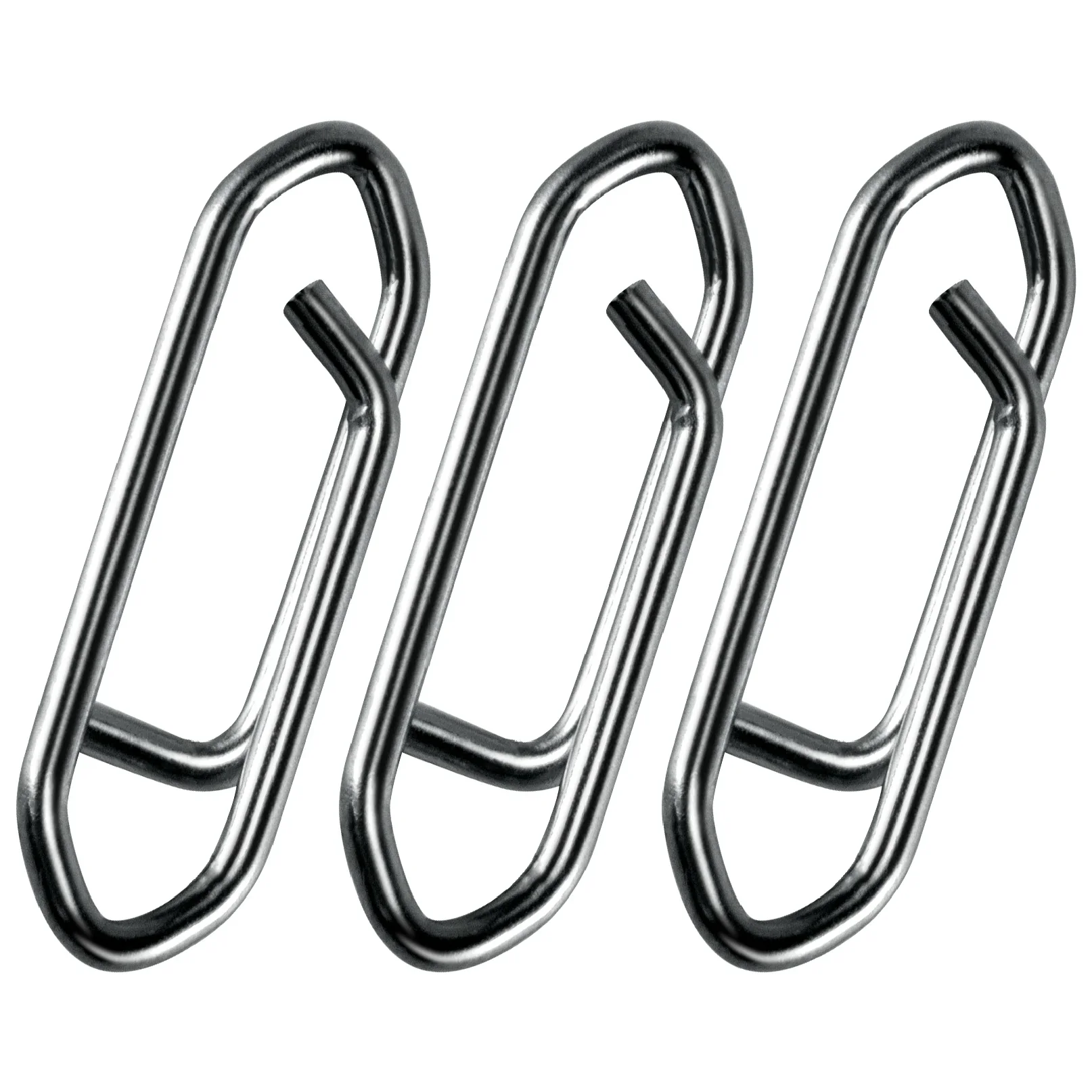 

50pc Fishing Snap Power Clip Stainless Steel Speed Clip Quick Change Fast Link Connector for Crankbait Swimbait Minnow