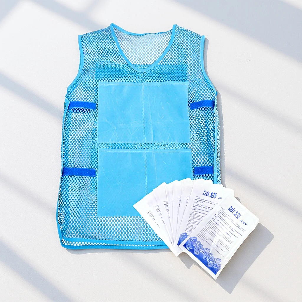 

Cooling Outdoor Comfortable Ice Waistcoat Pack for Men Women Running Cooling Vest For Men Vest With Ice Packs Suit