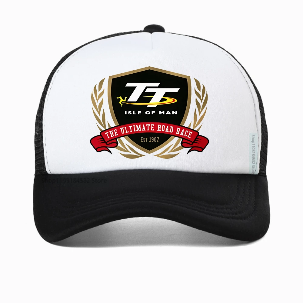 

Races TT Isle of Men Logo baseball cap Motorcycle Race Fashion Streetwear Men's and Women's Sports caps Breathable snapback hat