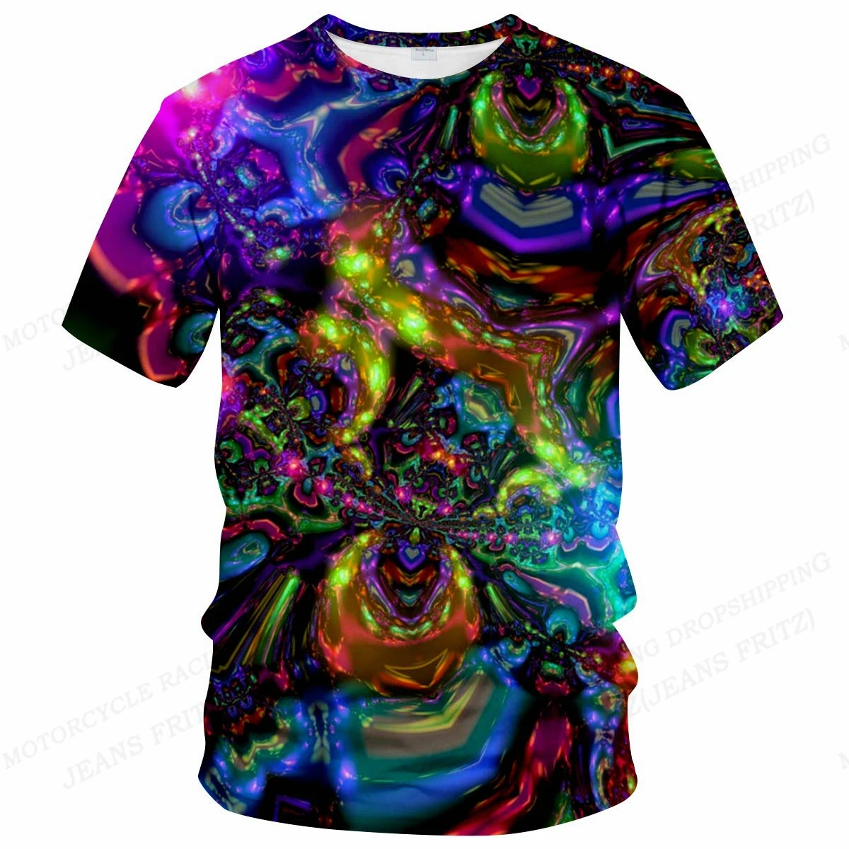 Women\'s T Shirt Trippy Psychedelic 3d Print T-shirt Men Women Fashion T-shirt Short Sleeve Tops Tees Cat Tshirt Women\'s Clothing