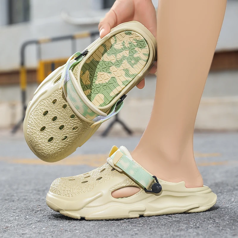 

Summer Men's and Women's Home and Outdoor Toe-Toe Slippers, Non-Slip Wading Beach Shoes