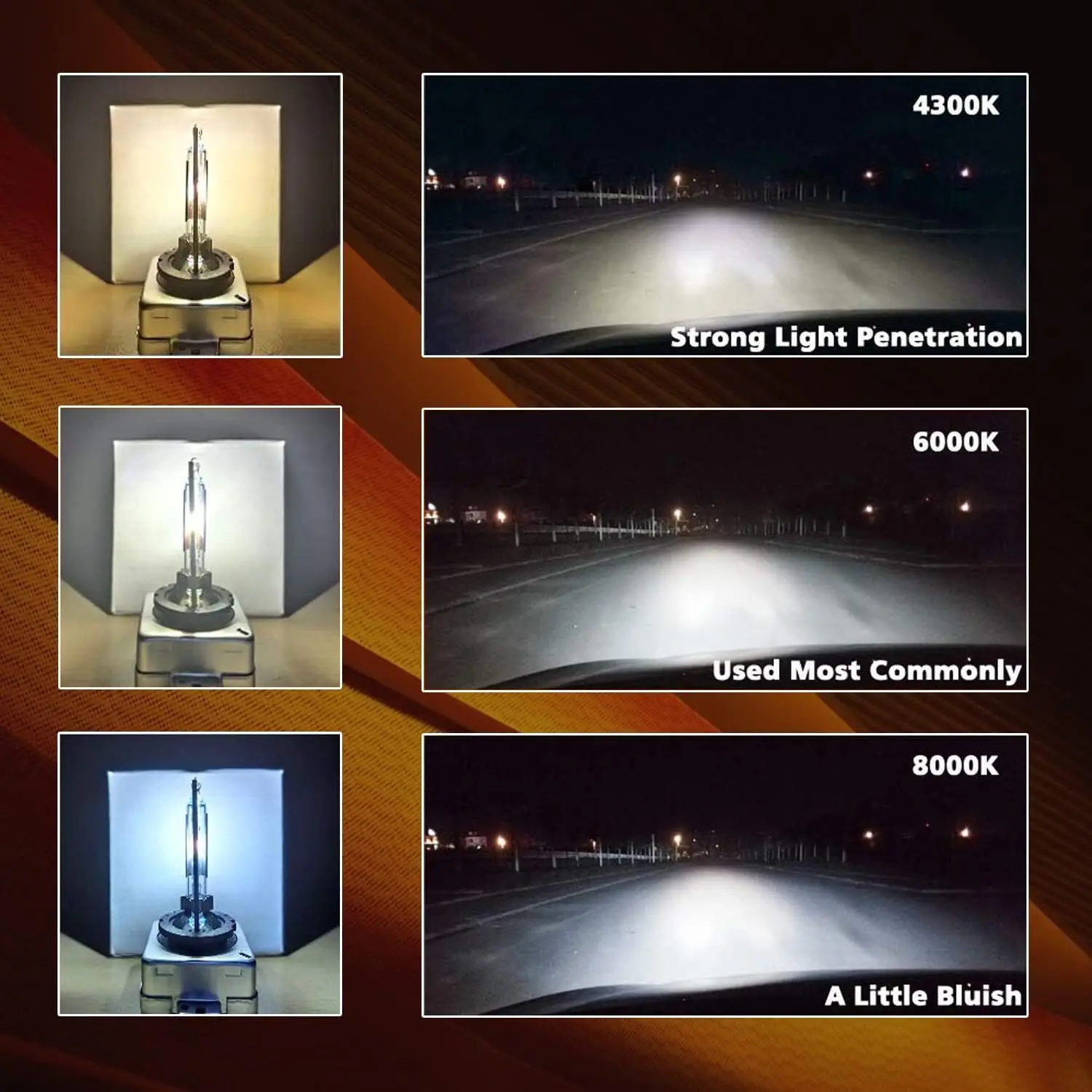 OEM D3S 6000K 42403 42302 66340 66340HBI جودة عالية 2 قطعة HID زينون المصابيح الأمامية الشظية