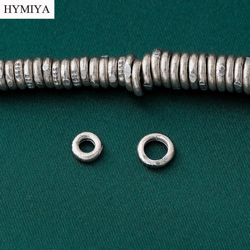 

Твердые серебряные бусины 925, тибетские символы, разделители, бусины с буддийским символом, тайские серебряные ювелирные изделия, бусины-разделители, аксессуары Мала