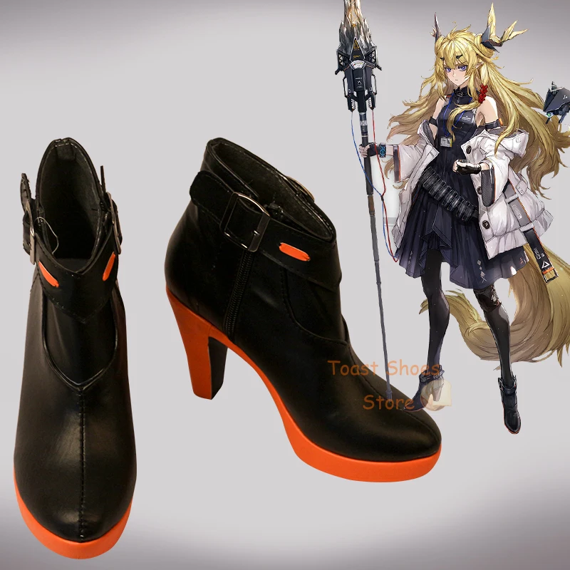 

Game Arknights Leizi Cosplay High-heeled Shoes Comic Anime Game for Con Halloween Cosplay Costume Prop Shoes Sexy Style