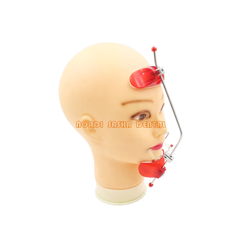 Adjustable Dental Orthodontic Face Mask Facial Reverse Pull Headgear Single Pole Head Cap Underbite Correction Headgear 1Pcs