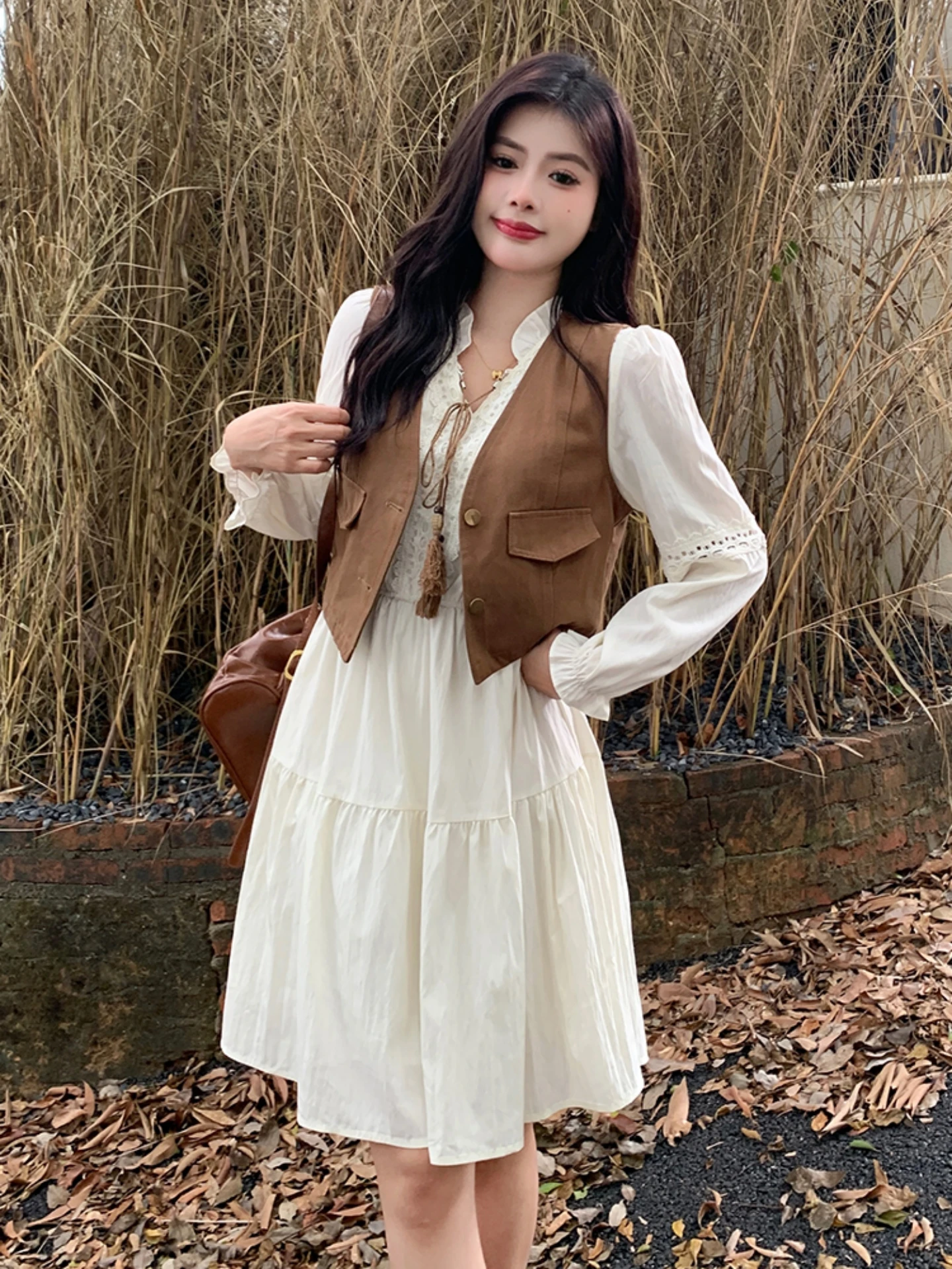 

Early Spring Fashion plus Size Denim Vest Cardigan Dress Two Piece Set for Plump Women Elegant Style Casual Wear Straight Cut