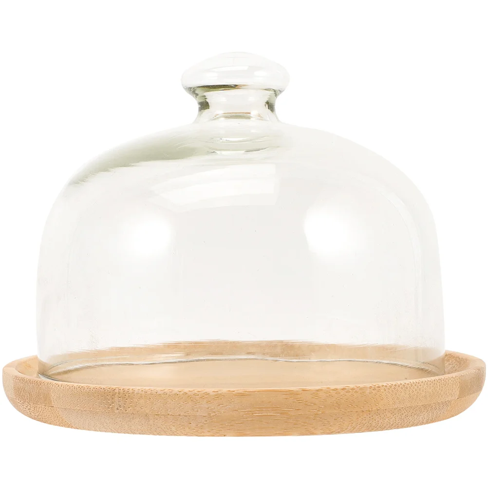 

1 set Stand With Glass Dome Cake Plate With Cover For Dessert Food Display Dessert Displaying Stand Storage Kitchen Barware Use