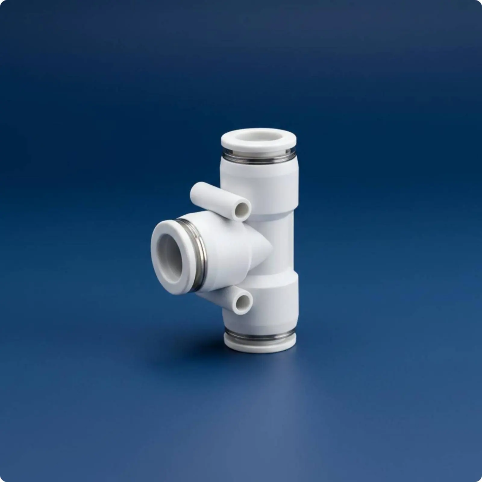 

Push-in Tee Connector Airtight Pneumatic T Connector Push to Connect Tee Long-Lasting Industrial Hardware Corrosion Resistant