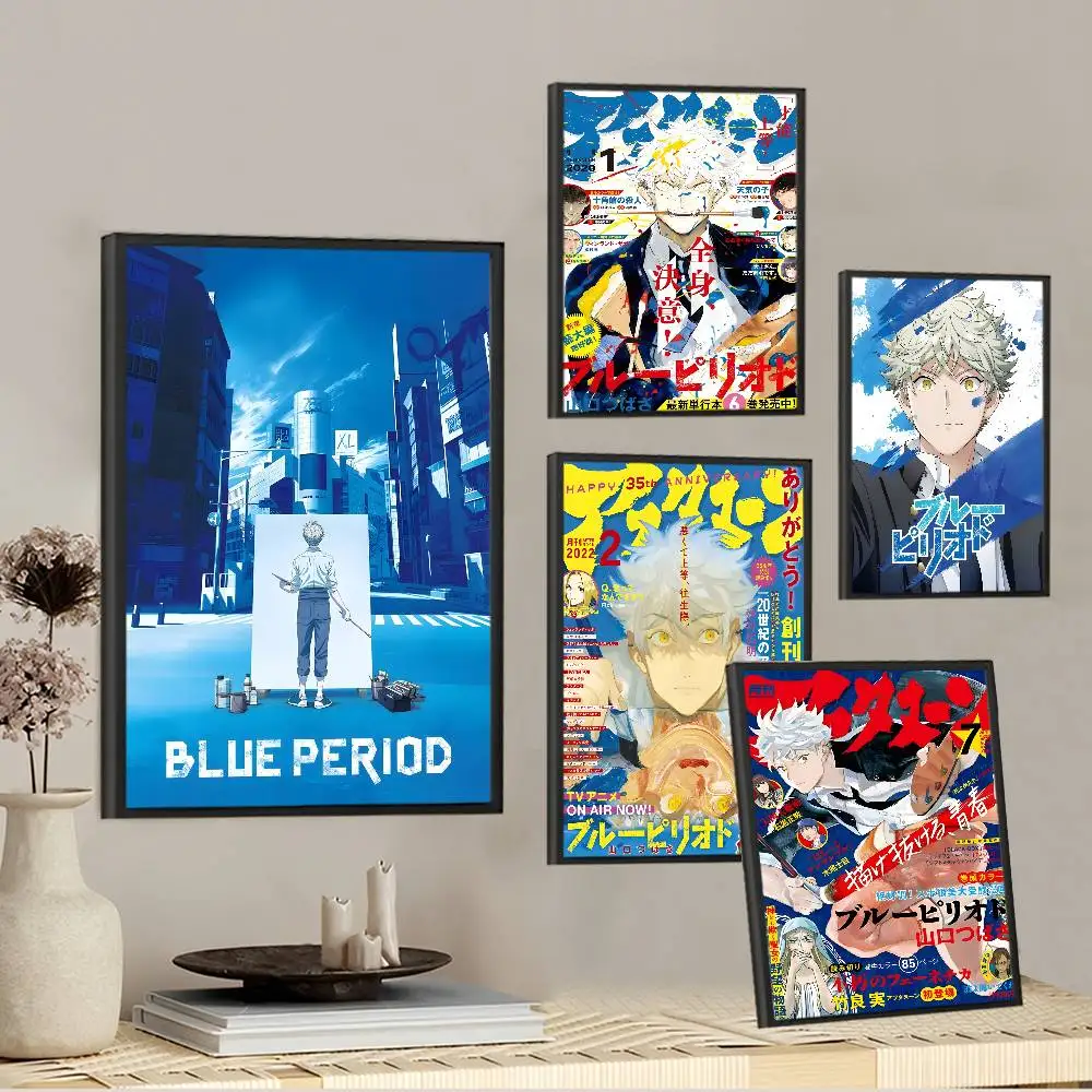 Blue Period Movie Sticky Posters Vintage Room Home Bar Cafe Decor Room Wall Decor