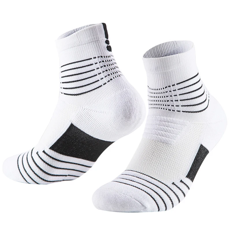 Men Cycling Sock Breathable Performance Compression Moisture Wicking Bike Running Football Basketball Outdoor Sport Quater Socks