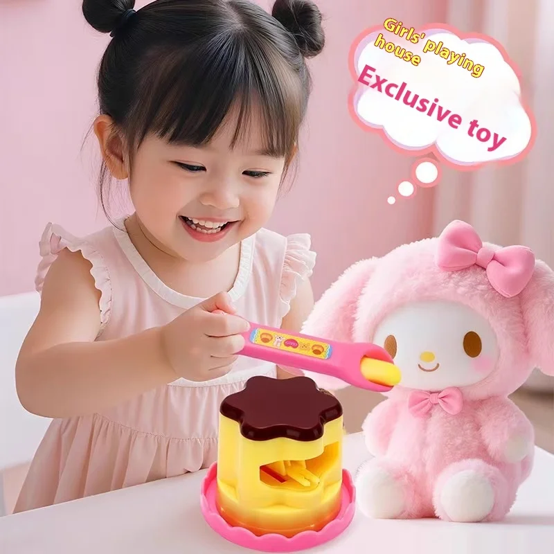 Juguetes de pudín para el hogar, juego de simulación, pudín de fresa y gelatina para niñas, juguete de alimentación, herramienta educativa de aprendizaje preescolar, regalo para niños