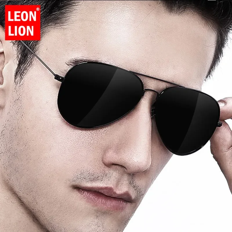 LeonLion Retro Sunglasses Men 2023 Sun Glasses For Men/Women Luxury Vintage Sunglasses Men Mirror Fashion Oculos De Sol Gafas