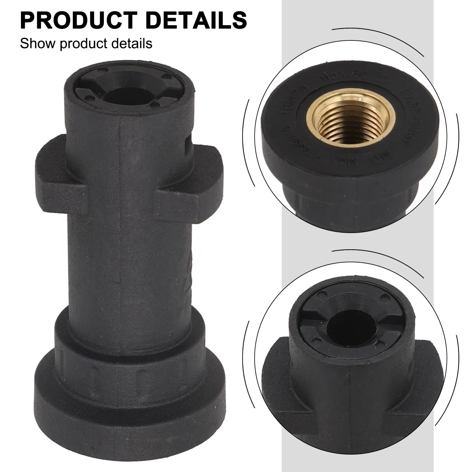 

High Voltage Adapter High-pressure Nozzle Garden Hose Connection Easy To Change For High Pressure Water Pistol