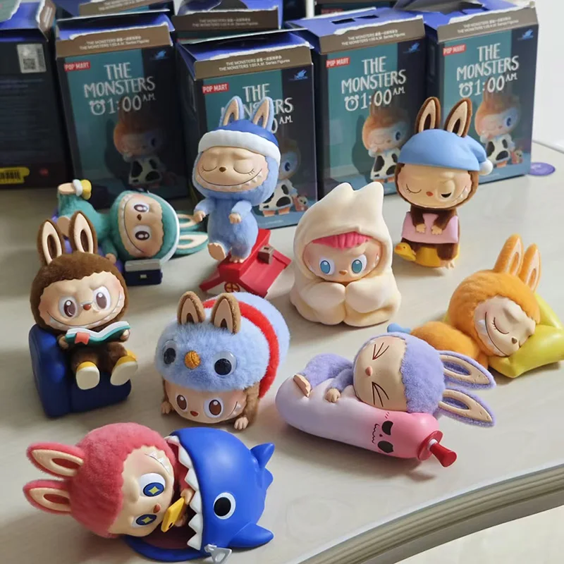 

POP MART LABUBU THE MONSTERS 1:00 A.M. Series Blind Box Surprise Box Original Action Figure Cartoon Model