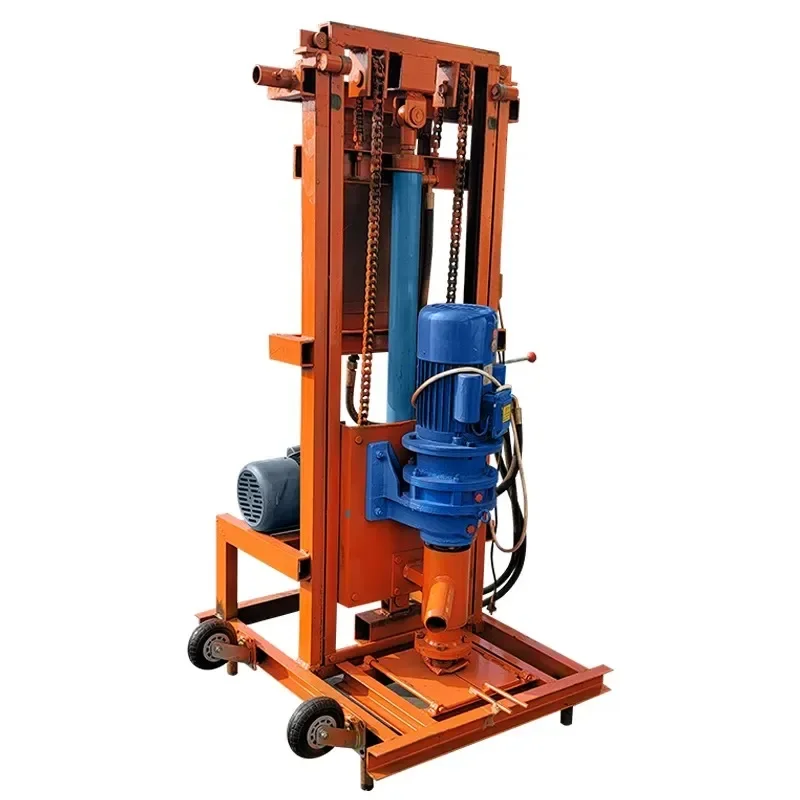 

Портативная электрическая буровая установка для водяных скважин мощностью 4 кВт, роторное бурение для водозаборных скважин