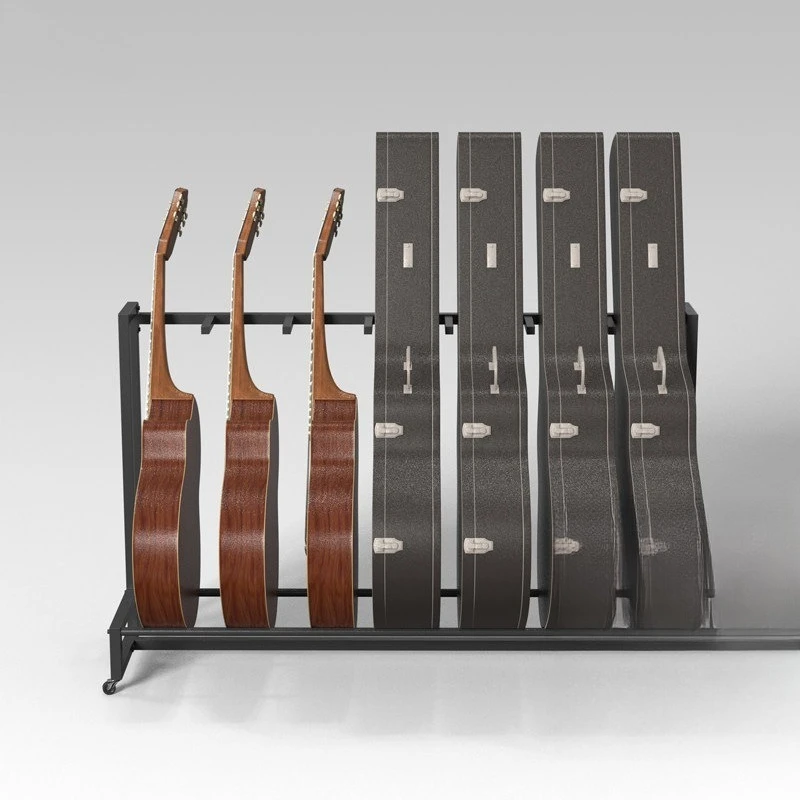 Multiple guitar shelves, display stands